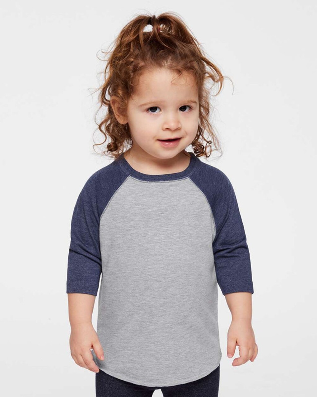 Rabbit Skins® Cozy Toddler Baseball Fine Jersey 3/4 Sleeve Tee - 3330